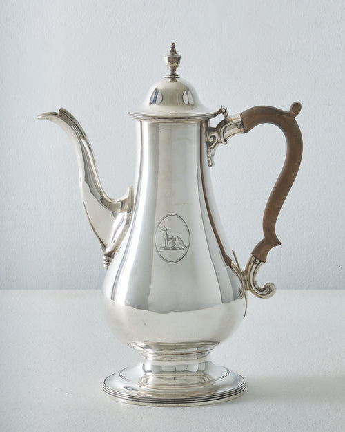 GEORGE III SILVER COFFEE POT BY EDWARD FERNELL